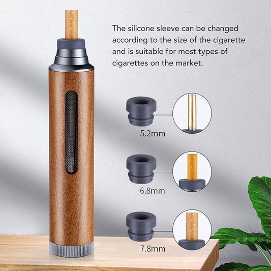 Portable Ashtray, Ash Catching Cigarette Holder, Windproof Fireproof Ash Tray Handheld Cigarettes Ash Catcher for Travel, Home, Office, Car